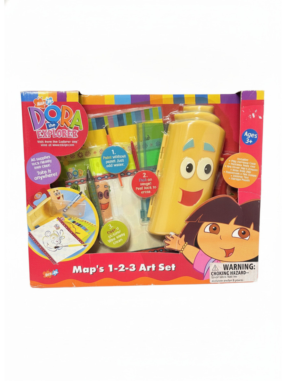 Nick Jr. Dora the Explorer Map's 1-2-3 Art Set with Carrying Case and Etching